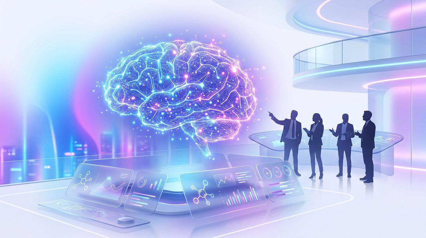 Kaalamithra AI command center with neural network hologram